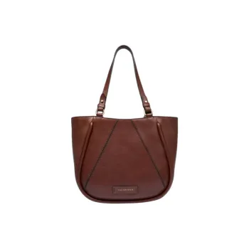 THE BRIDGE Cow Leather Tote Bag Shopping Bag Shoulder Bag Handbag Women's Brown