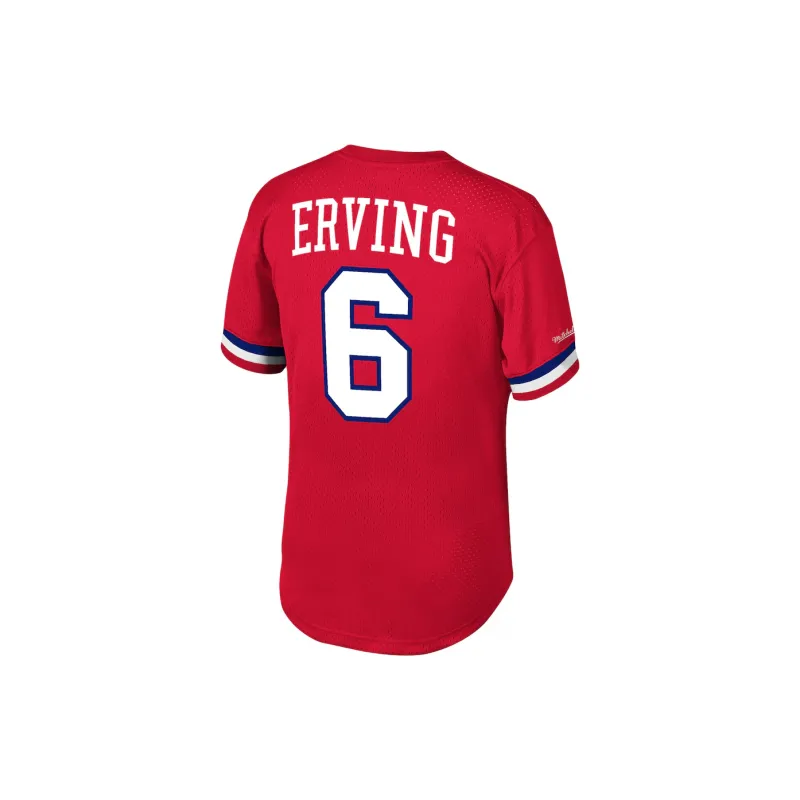 NBA x Mitchell & Ness Philadelphia 76ers Julius Erving T-Shirt Men's Red-1
