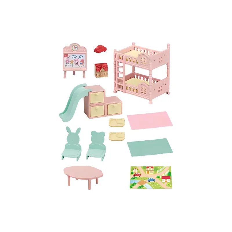 Sylvanian Families Baby Activity Room Dolls Plush Doll Small Size Tall-1