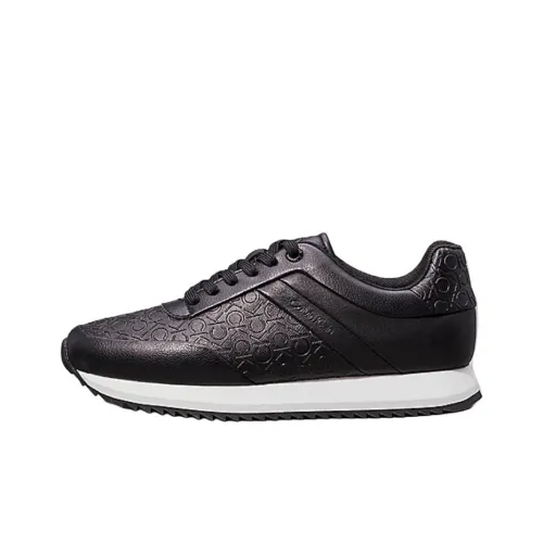 CALVIN KLEIN Low-Top Casual Shoes Women's Bright Black