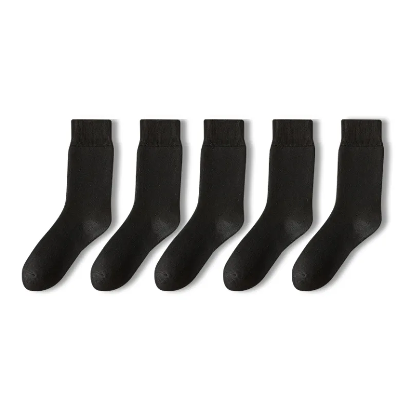 JIAZINI Mid Calf Socks Men's 5 Pack-2
