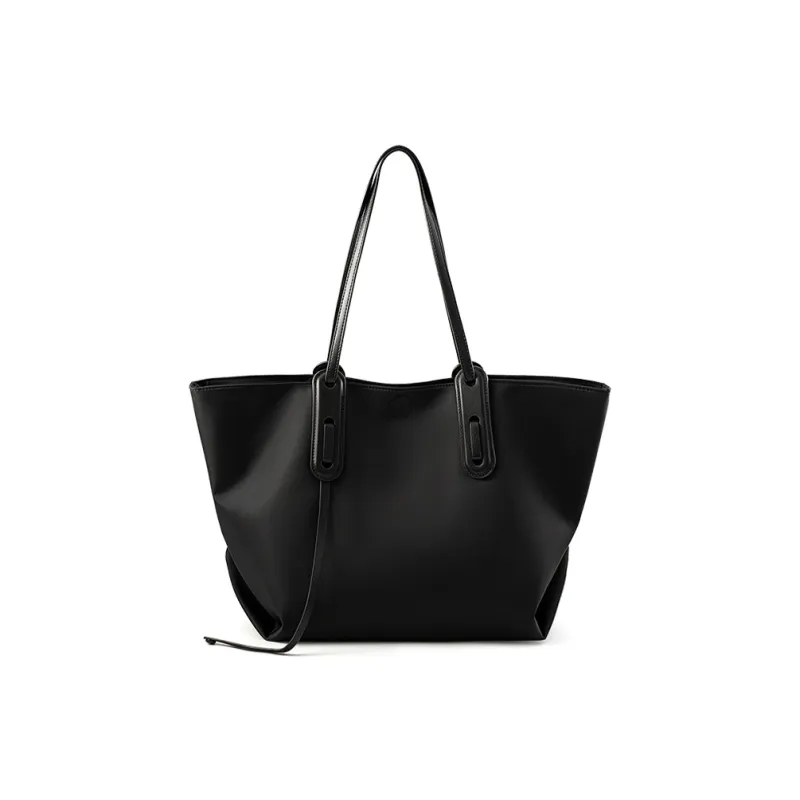 Vigno Synthetic Leather Tote Bag, Shopping Bag, Handbag, Shoulder Bag Women's Khaki/Black-7