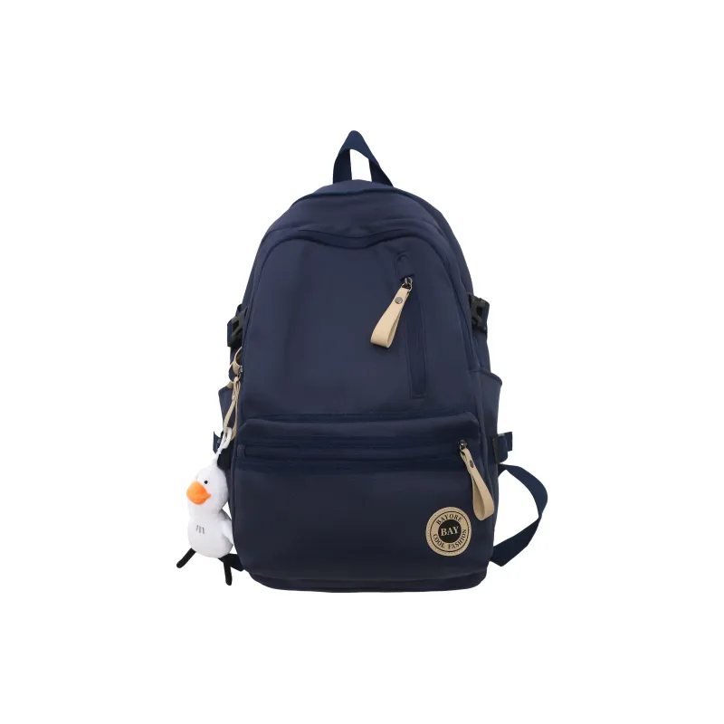BAODIDAISHU Nylon Backpack Regular Unisex White/Black/Red/Blue-9