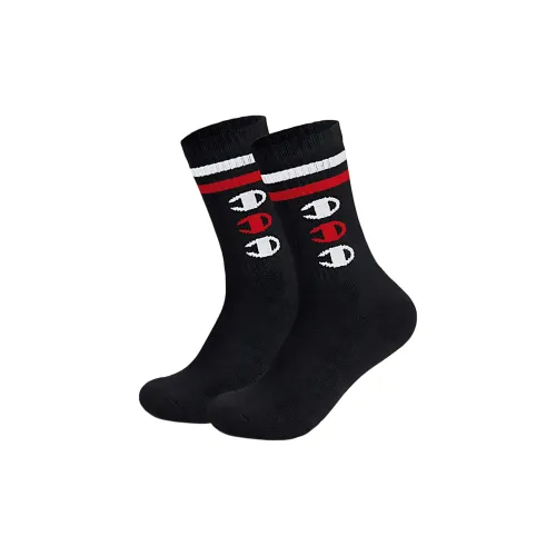 Champion Mid-Calf Socks Men's 1 Pack Black