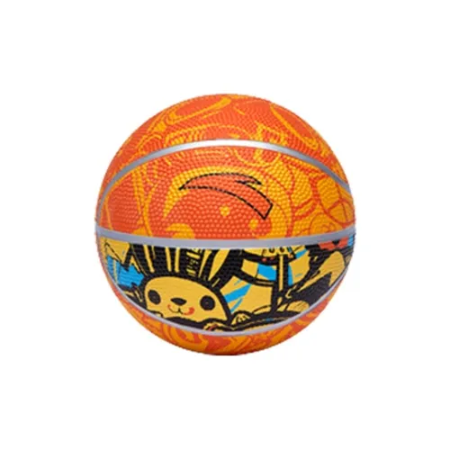 Anta Rubber Basketball Vibrant Orange Size 1 Training Unisex