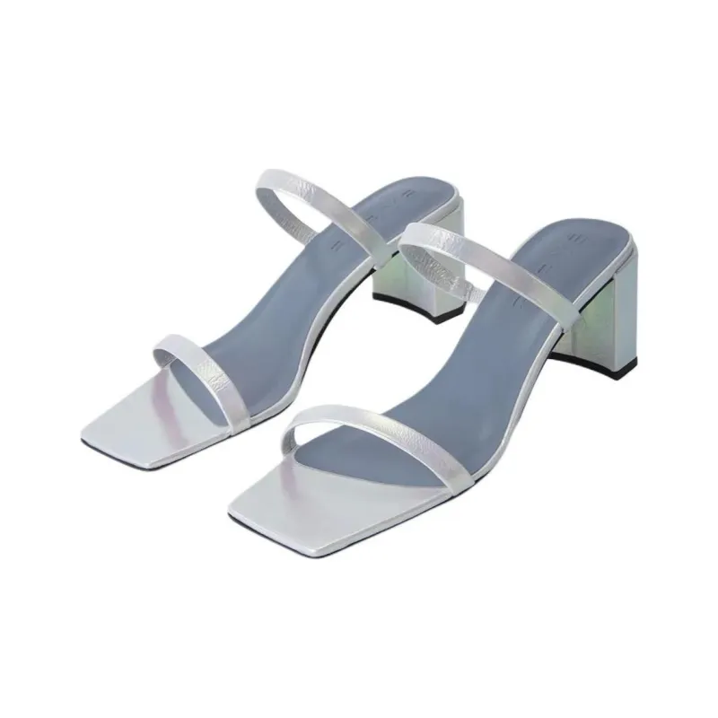 By Far Tanya Slip-Resistant Slide Slippers Women's White-3