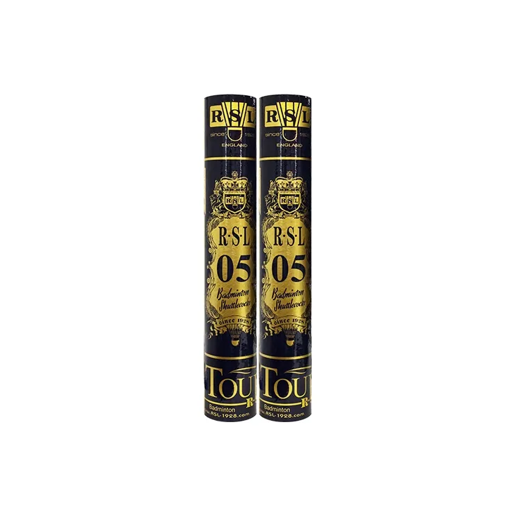 RSL RSL05 Goose Feather Shuttlecock 12 Pack Goose Feather Competition Training Shuttlecocks-0