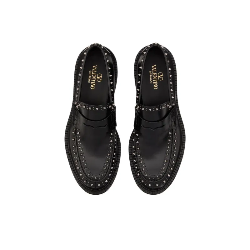 Valentino Garavani Rockstud Slip On Loafers-3