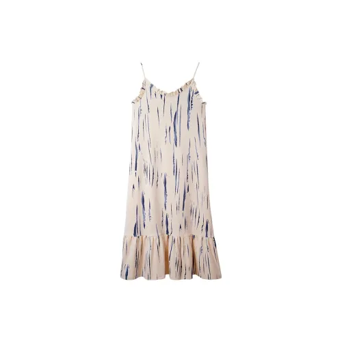 MIIOW Cool One Summer Series Nightgown Women's Cream Blue Pattern
