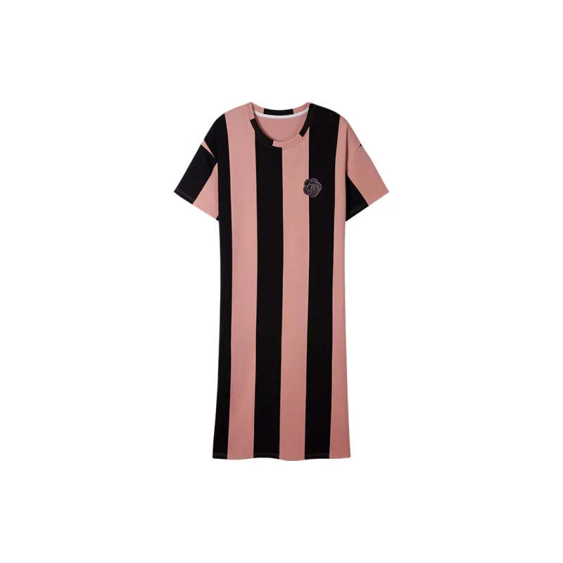 MIIOW Nightgown Women's Pink Black-0
