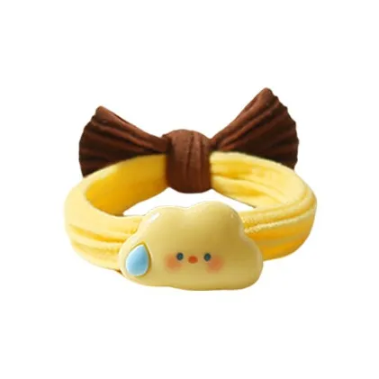 QUIET LOVE Resin Fabric Hair Tie Women's-4