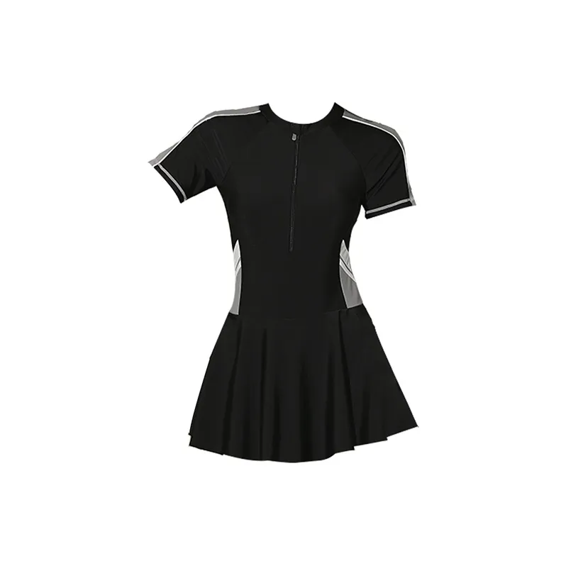 LEACCO Swimming Sets Polyamide Polyester Elastane Beach Surfing Women's Black-0