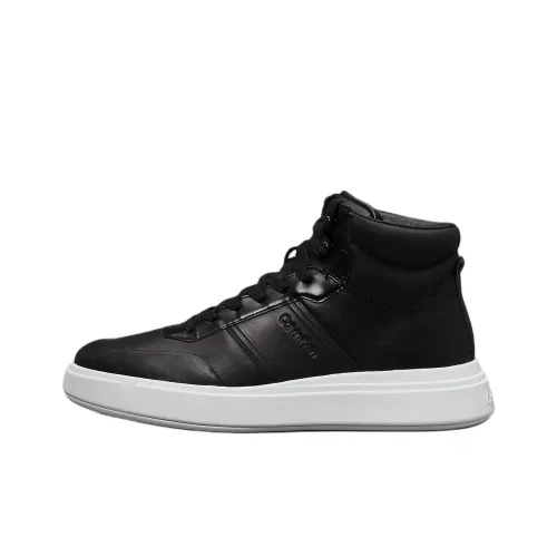 CALVIN KLEIN High-Top Skateboard Shoes Men's Black