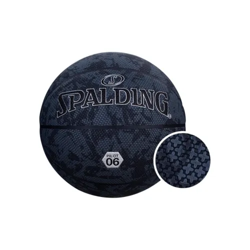 SPALDING Pilot Collection 77 933Y PU Basketball Destroyed Black PILOT 06 Size 7 Training Unisex