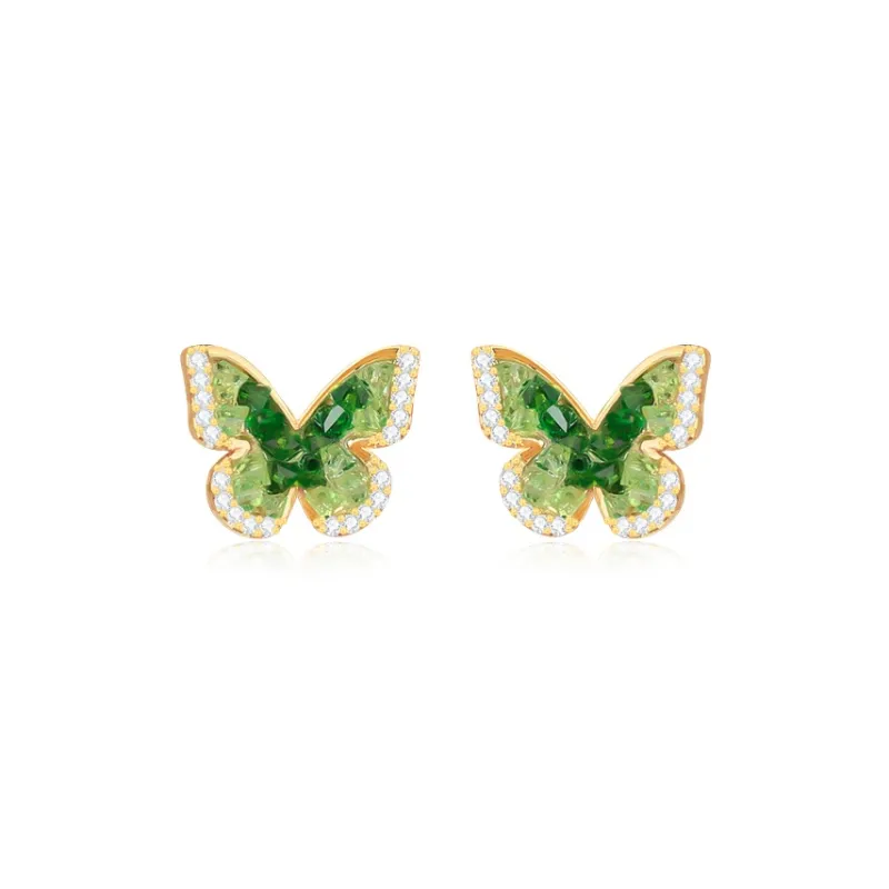 Thuban Ark Crystal Jade Stud Earrings Women's-0