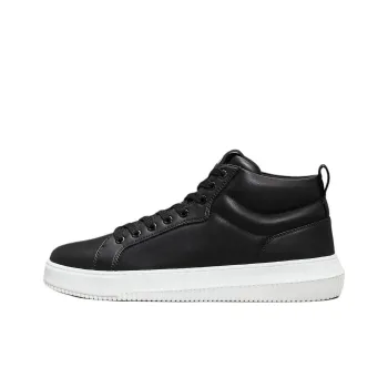 CKJ CALVIN KLEIN JEANS High Top Skateboard Shoes Men's Black