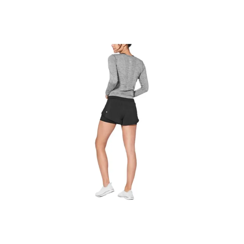 Lululemon Stop Drop And Squat Sports Shorts Women's Black-1