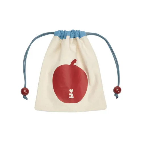 Tagi. THE BLENDER Collaboration Cotton Storage Bag Regular Women's Blue & Beige & Red