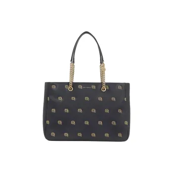 KARL LAGERFELD Polyurethane Tote Bag, Shopping Bag, Handbag, Shoulder Bag Women's Black
