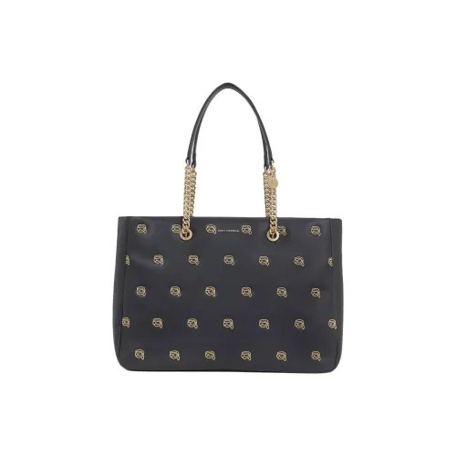 KARL LAGERFELD Polyurethane Tote Bag, Shopping Bag, Handbag, Shoulder Bag Women's Black