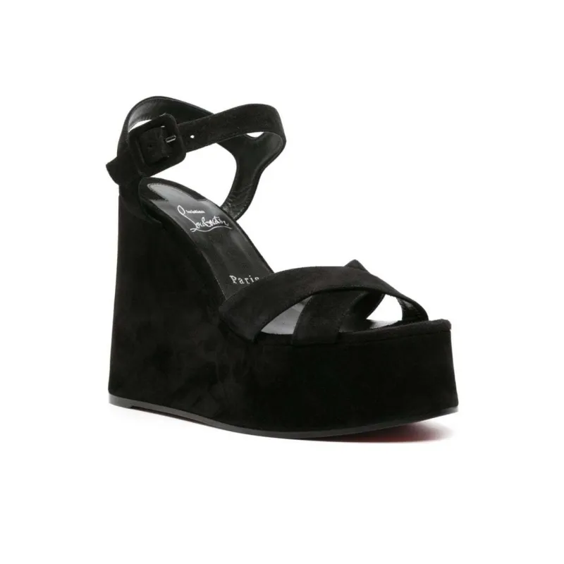 CL LUBOTING Supramariz One Strap Sandals Women's Black-3