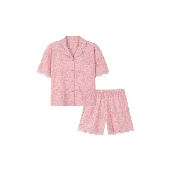 MIIOW Cool One Summer Series Pajama Set Women's Leopard Pink