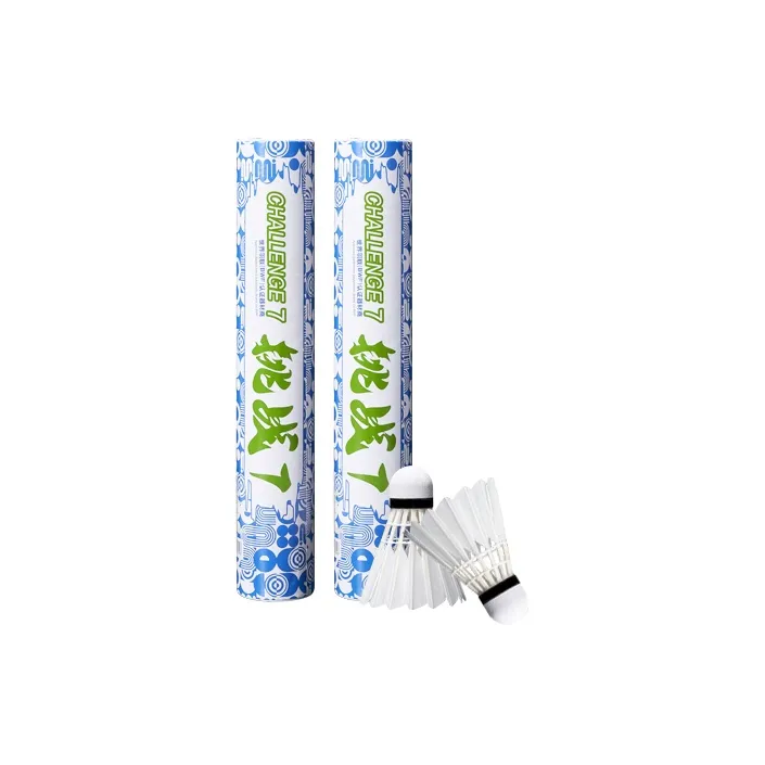 KUMPOO Challenge 7 Duck Feather Shuttlecock 12 Pack Duck Feather Training Shuttlecocks-1