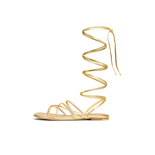 MICHAEL KORS Gladiator Roman Sandals Women's Gold