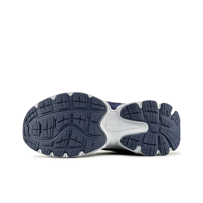 LuzaoT SUPER DRAG Cushioned Height Increase Wear Resistant Breathable Low Top Chunky Sneakers Unisex Gray Blue-5