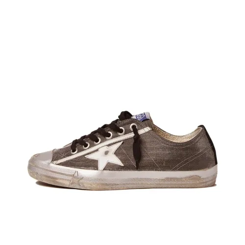 Golden Goose V-Star Skateboard Shoes Women's Low-Top Dark Gray/White