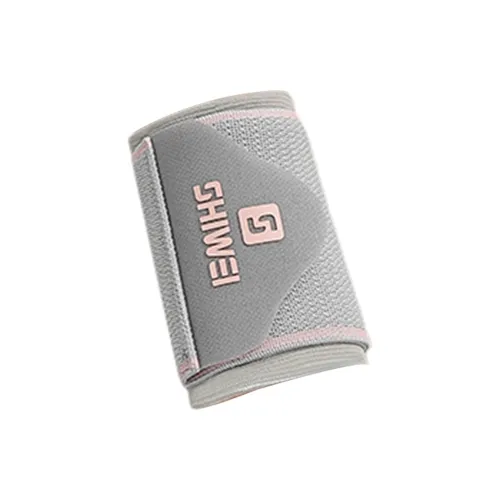 Swee Running Soccer Badminton Basketball Fitness Wristbands Breathable Warm Protective Gray Pink Polyester