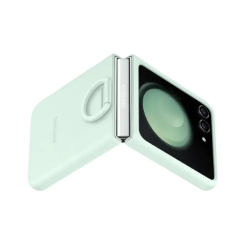 SAMSUNG Silicone Material Impact-Resistant Abrasion-Resistant Ring-Style Phone Cases For Galaxy Z Flip5/Galaxy Z Flip4-4