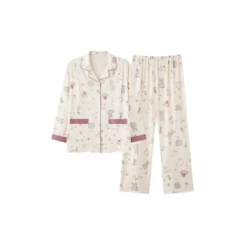 Kerener Pajama Set Women's Beige Apricot