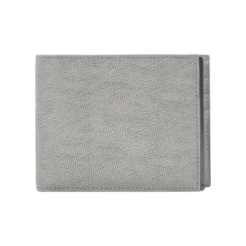 PEDRO Embossed Calfskin Wallet Unisex Gray