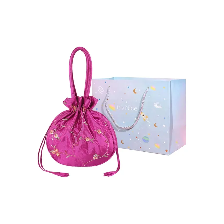 GOX Nylon Handbag Regular Women's White/Black/Pink/Red/Rose Red/Purple/Burgundy-22
