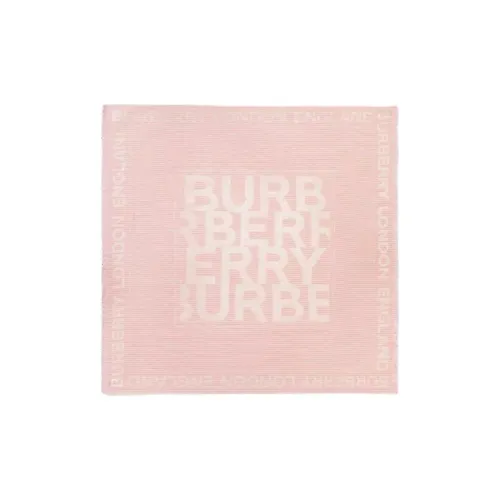 Burberry Mulberry Silk Wool Silk Scarves Women's Pink