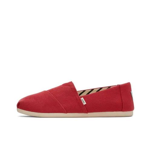 Toms Alpargata Casual Single Shoes Women's Red