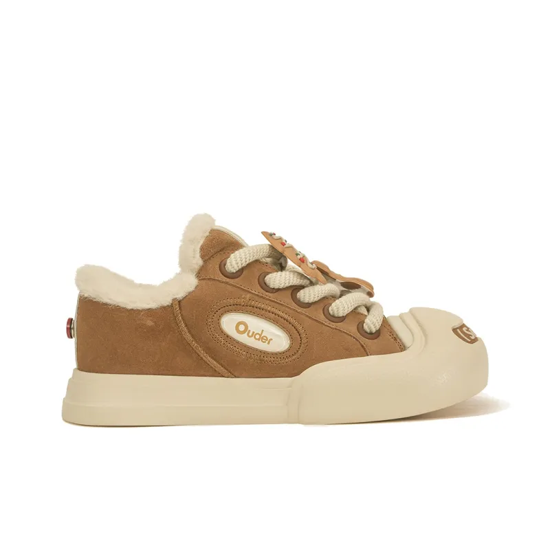 Ouder Smiler Open Ended Smile Collection, Winter Limited Edition Low Top Skateboard Shoes Unisex Brown-1