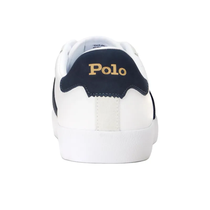 Polo Ralph Lauren Court Vulc Low Top Skateboard Shoes Men's White-4
