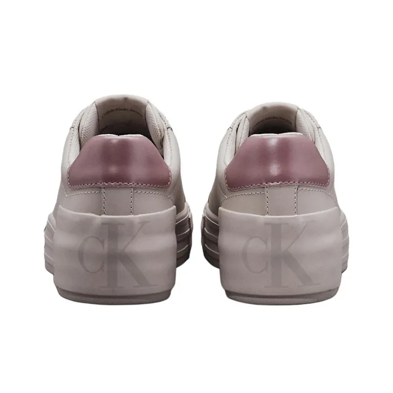 CKJ CALVIN KLEIN JEANS Low-Top Skateboard Shoes Women's Pink-3