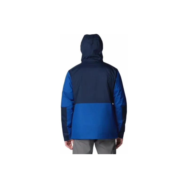 Columbia Point Park Waterproof And Breathable Warm Windbreaker Jacket Men's Blue-1