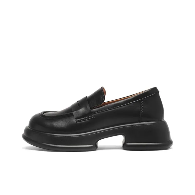 AGSDON Loafers Women's Black/Beige-0