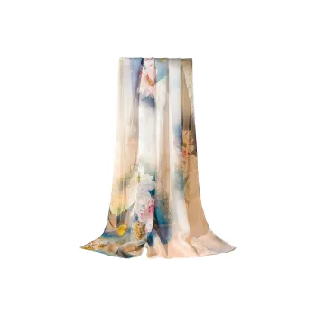 Shanghai Story 100% Mulberry Silk Silk Scarves Women's Romantic Polka Dot Gift Box Set