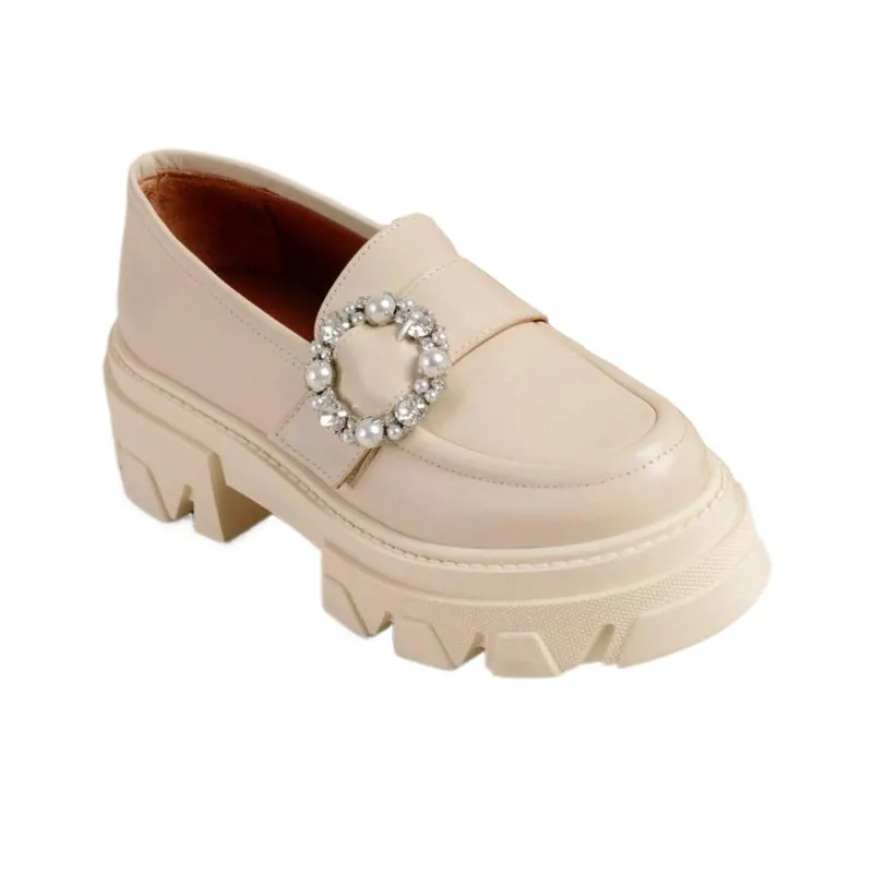 ALOHAS Loafers 5.5cm Women's Ecru-1