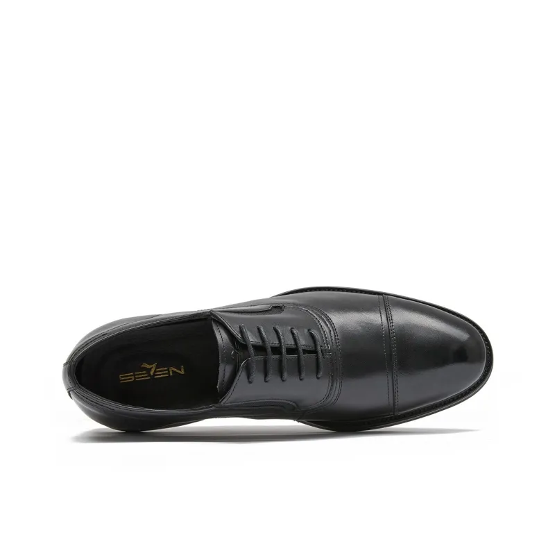 SEVEN Dress Shoes Men Low Top Black-3