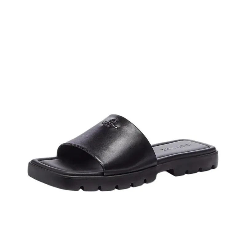 COACH Slide Slippers Women's Black-2