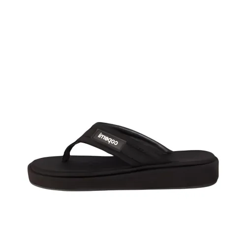fashion Logo Embossed Slip On Slip Flops