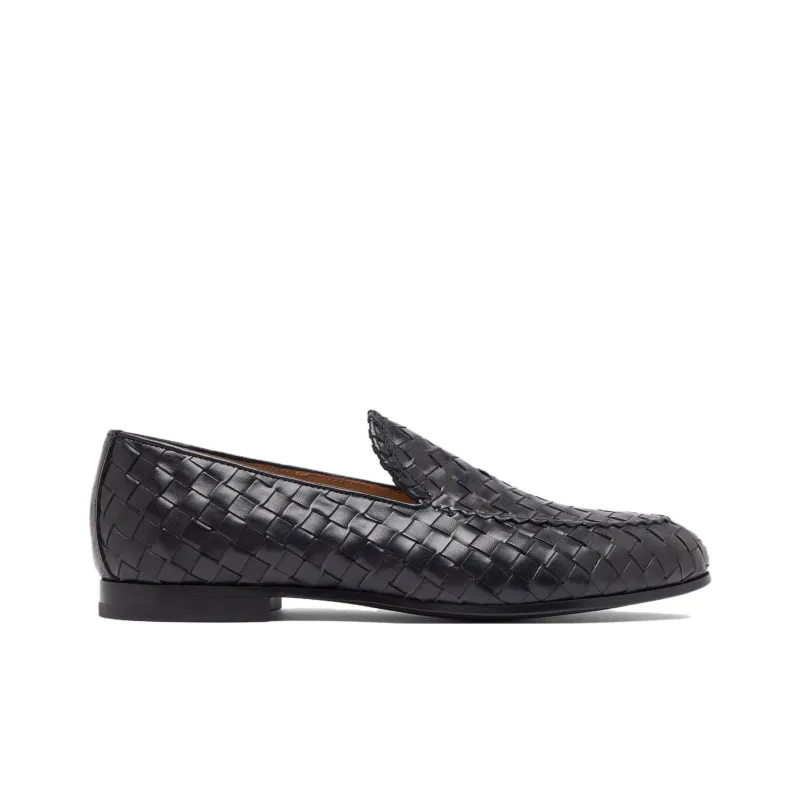 SCAROSSO Vittorio Interwoven Designed Loafers-1