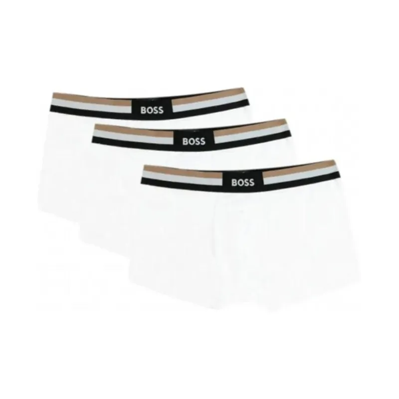 HUGO BOSS Pack Of Three Logo Waistband Boxers-0