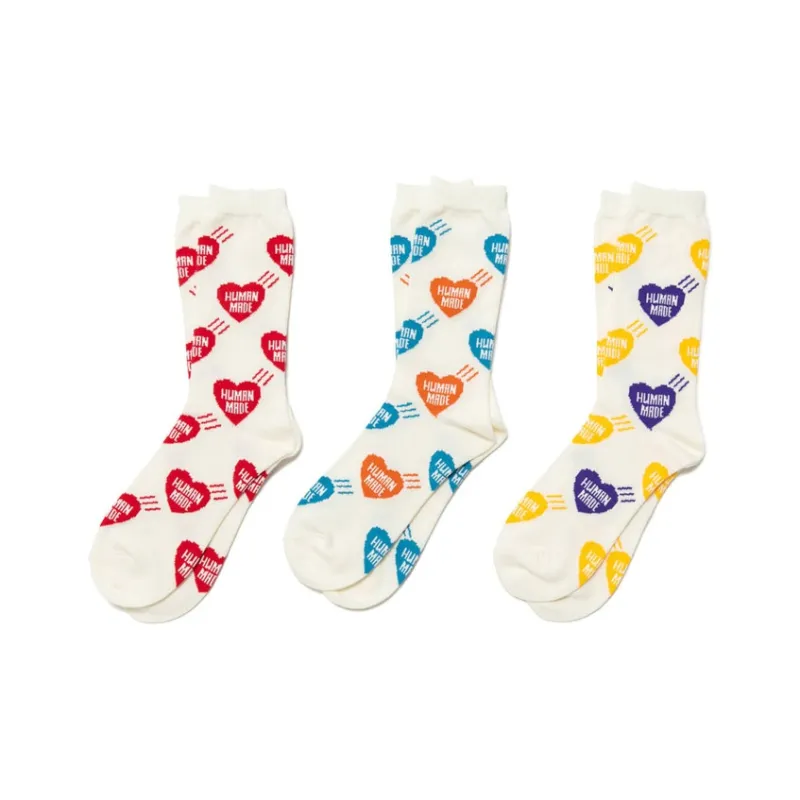 HUMAN MADE Unisex Knee high Socks-1